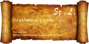 Szathmáry Linda névjegykártya